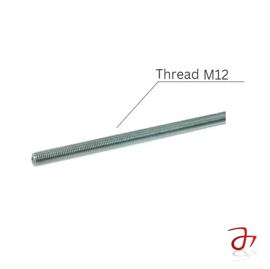 DIN 975 Threaded Rod M12 Steel Zinc-Plated 8.8
