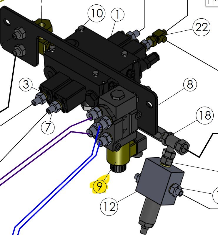 Valve 6 Port Diverter Valve Joystick HY-0033-A