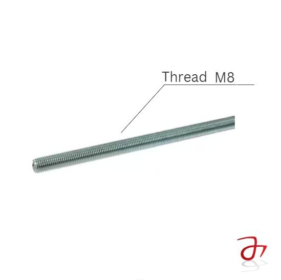 DIN 975 Threaded Rod M8 Steel Zinc-Plated 8.8